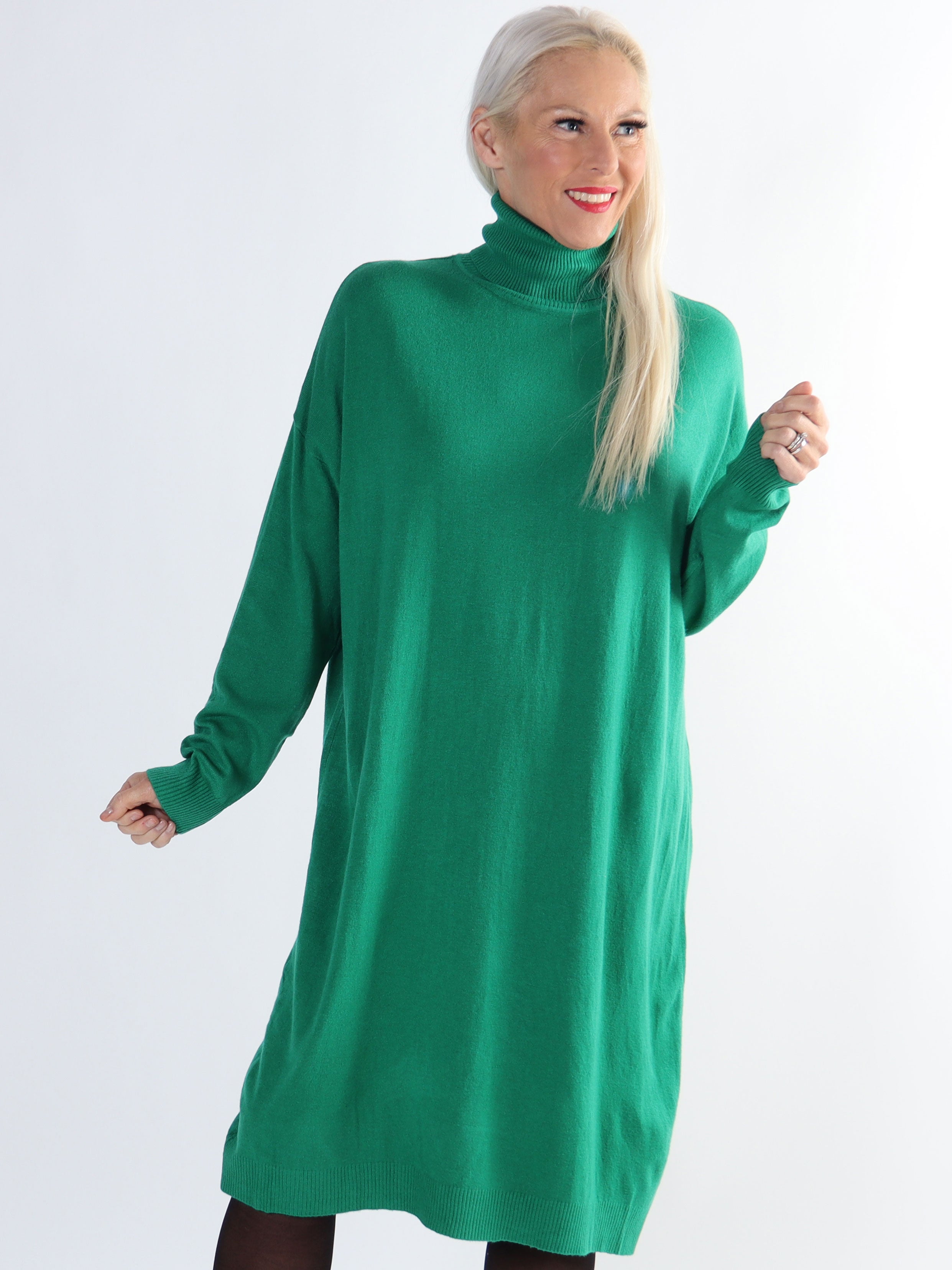 Elmira - Mycket mjuk stickad klänning i elastiskt tyg